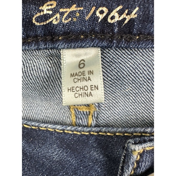 Seven7 Denim Bermuda Shorts Womens Size 6 Blue 10"‎ Inseam - Picture 5 of 11